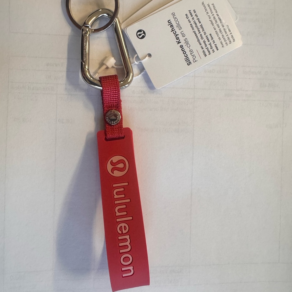 lululemon Pink Keychain